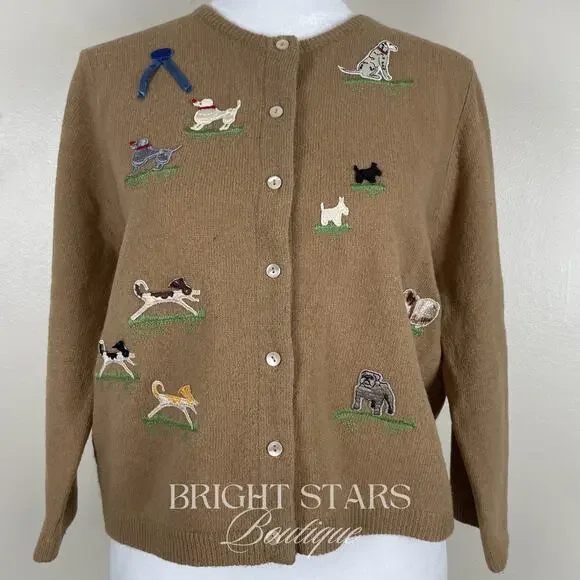 Extremely Rare Vintage Dog Cardigan Brown ASO Willow Buffy the Vampire Slayer - Picture 5 of 16